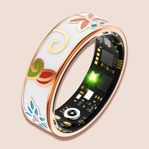 R10 Colour Enamels Blood Sugar Blood Pressure Blood oxygen Sleep Monitoring Waterproof Smart Ring